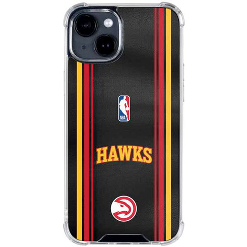 NBA Atlanta Hawks Jersey iPhone 15 Clear Case